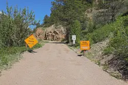 Old Fall River Road in Rocky Mountain National Park is partially closed for spring road maintenance