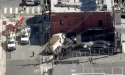 Dump truck crashes into Whisky a Go Go, knocks out power, authorities say